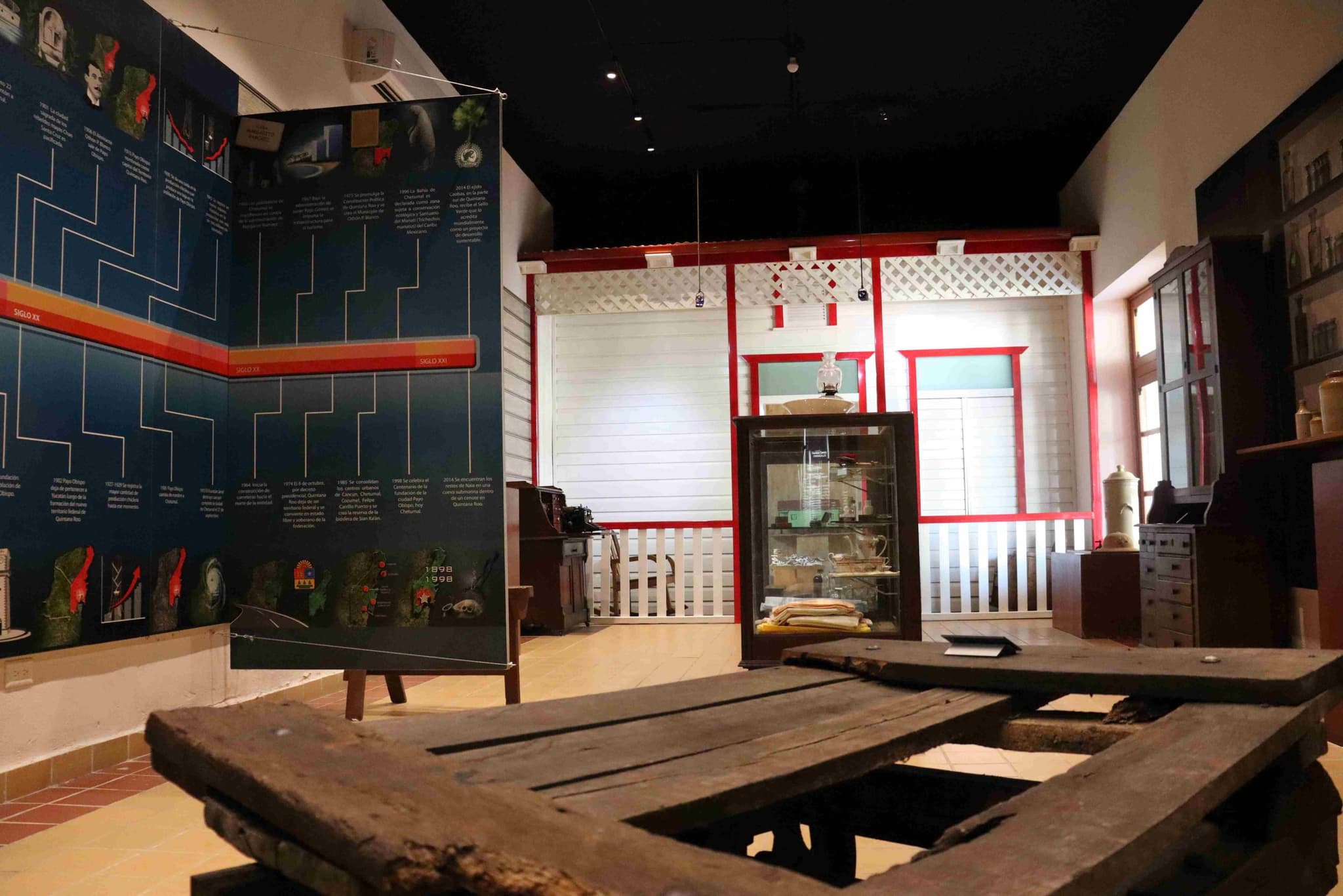 Sala del Museo de la Cultura Maya en Chetumal